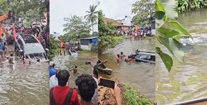 Google Maps turn awry, tourists land in Kerala pond Google Maps turn awry, tourists land in Kerala pond