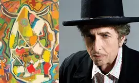 Rare Bob Dylan painting fetches nearly $200K at art auction