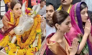 Vaani Kapoor seeks blessings at Mahakaleshwar Temple in Ujjain; drops photos