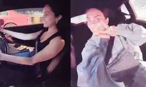 Shraddha Kapoor shares video of driving Lamborghini on Mumbai’s coastal road