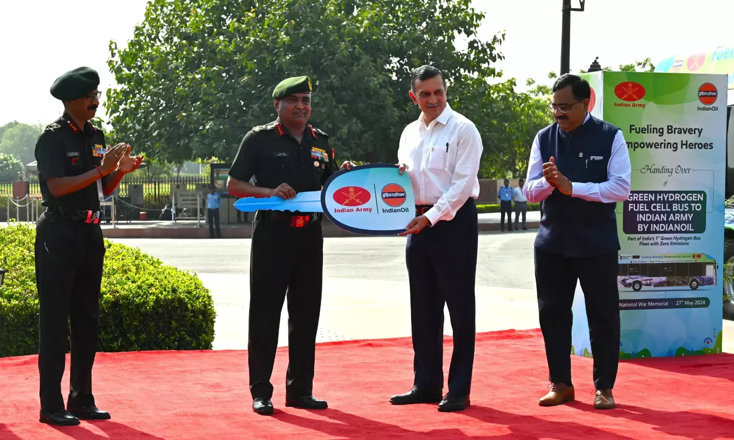 Indian Army Joins Hands with IOCL to Test Hydrogen Fuel Cell Buses