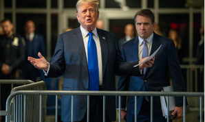 Amid election campaign, Trump first former president convicted of crime (Lead)