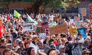 Fridays for Future stages climate protest ahead of European elections