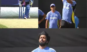 T20 WC: Team India sweat it out in net session ahead of warm-up match