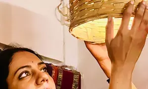 Neha Joshi reveals how she repurposed old jeans stylish cushion covers & biryani pots as planters