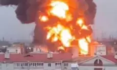 Fire breaks out at Russian oil terminal after Ukrainian drone attack