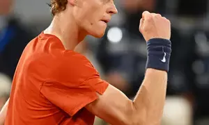 French Open: Sinner survives Moutets onslaught to enter QF