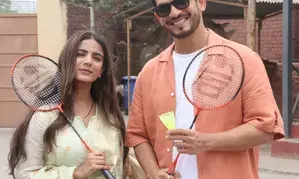 For Arjun Bijlani, Nikki Sharma badminton is official break-time ritual on set