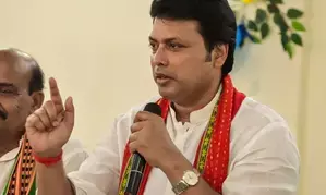 BJPs Biplab Kumar Deb leading in Tripura