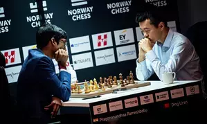 Norway Chess: Praggnanandhaa defeats reigning world champion Liren in Armageddon, Vaishali loses (Ld)