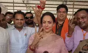 Hema Malini leads in Mathura by over 2 lakh votes, outlines her goals for third term