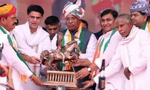 Congress-led alliance leads on 11 seats in Rajasthan