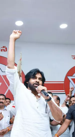 Pawan Kalyan finally tastes victory, Jana Sena on a high Pawan Kalyan finally tastes victory, Jana Sena on a high