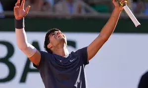 French Open: Carlos Alcaraz downs Sinner in five-set thriller to reach first final in Paris