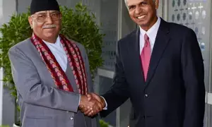 Nepal PM Prachanda arrives for PM Modis swearing-in ceremony