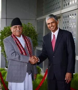 Nepal PM Prachanda arrives for PM Modis swearing-in ceremony