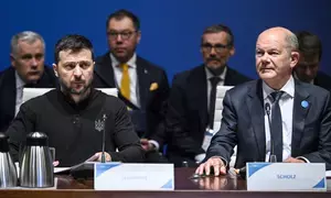 German Chancellor urges more air defence for Ukraine at Berlin conference