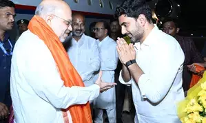 Amit Shah, Nadda meet Chandrababu Naidu ahead of swearing-in