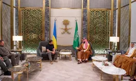 Zelensky calls on Saudi Crown Prince in Jeddah