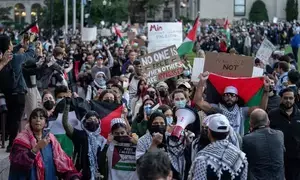 Pro-Palestinian protesters take over student services building at California State University
