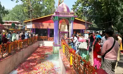 Record number of devotees pay obeisance at Kashmirs Mata Kheer Bhawani temple