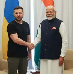 Batting for peace through dialogue and diplomacy, PM Modi holds  productive meeting with Zelensky