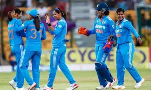 Smriti, Deepti & Pooja did the work of contributing for the team: Harmanpreet Kaur