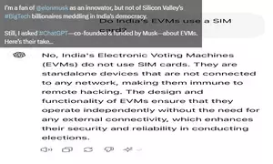 EVM row: Silicon Valleys bigtech billionaires should not meddle in Indias democracy, says Milind Deora