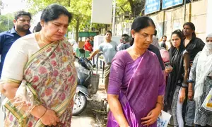 BRS leaders meet Kavitha in Tihar Jail