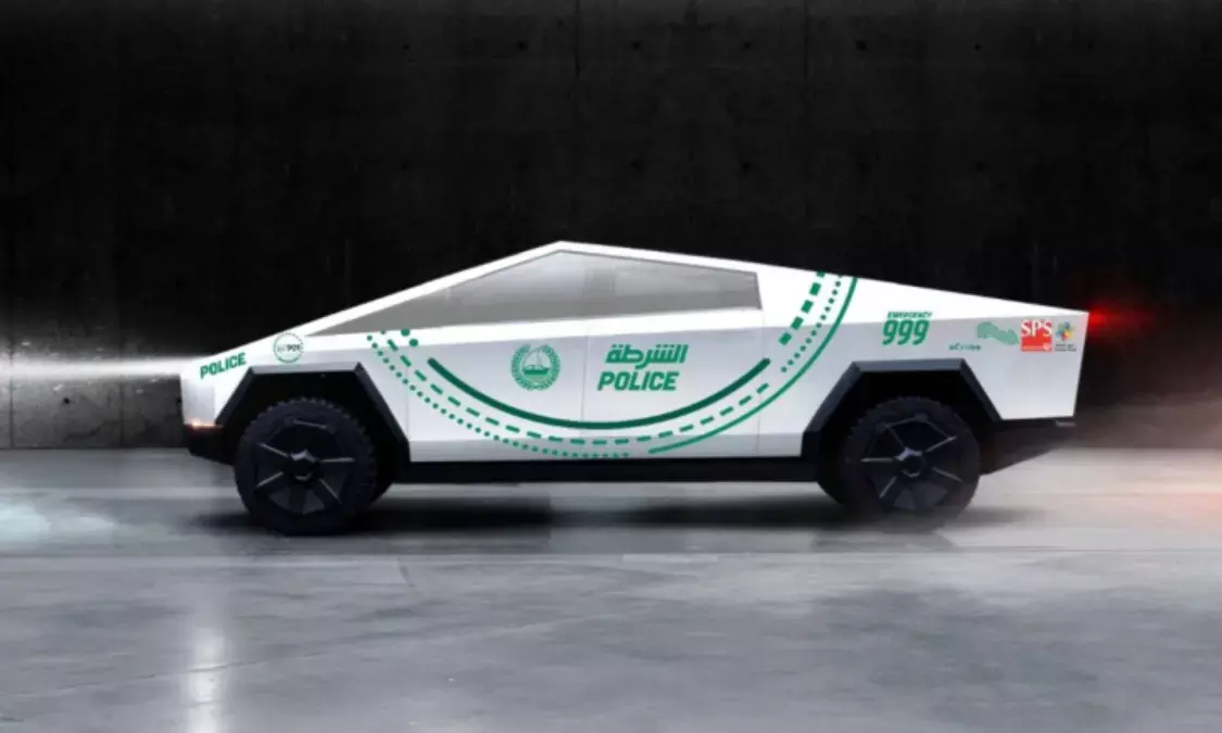 Dubai Police Fleet Gets Futuristic Tesla Cybertruck Electric Pickup