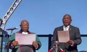 Cyril Ramaphosa takes oath of office for 2nd term as South Africa president