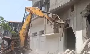 Atiq Ahmads sister-in-laws house demolished in Prayagraj