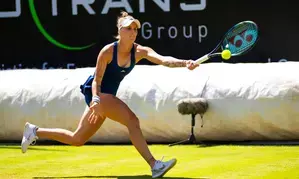 WTA Tour: Wimbledon champion Vondrousova retires with injury in Berlin; Rybakina sets up clash with Azarenka