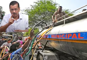 Kejriwals old video on Delhis water sufficiency if tanker mafia is checked exposes AAP Kejriwals old video on Delhis water sufficiency if tanker mafia is checked exposes AAP