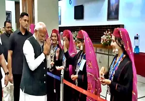 PM Modi arrives in Srinagar on 2-day visit