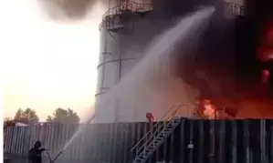 2 injured after Ukrainian drone crashes into Russian refinery: Authorities