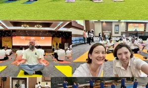Foreign diplomats hail Yoga as priceless gift from India to entire humanity