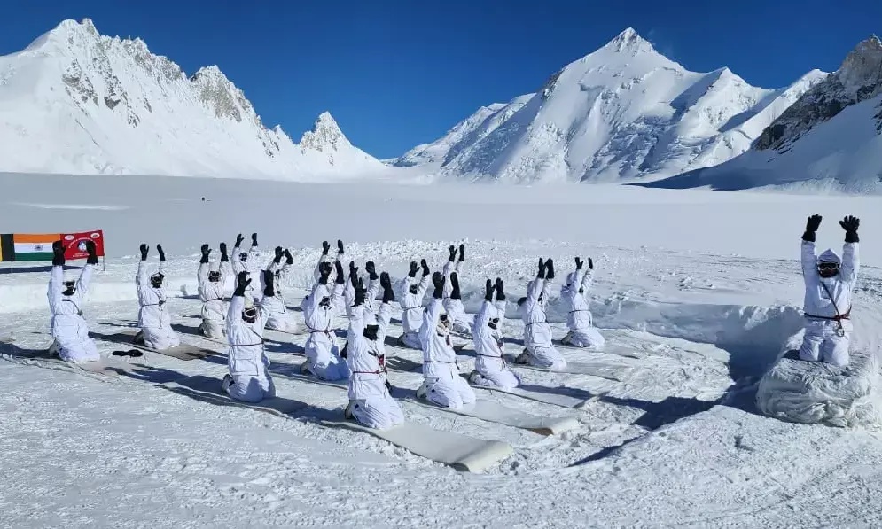 Indian Army Celebrates 10th International Day of Yoga Across the Nation and Beyond