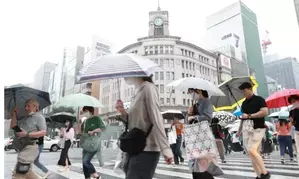 Rainy season starts in most parts of Japan