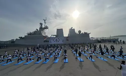 Indian Navy Celebrates 10th International Day of Yoga Across the Globe