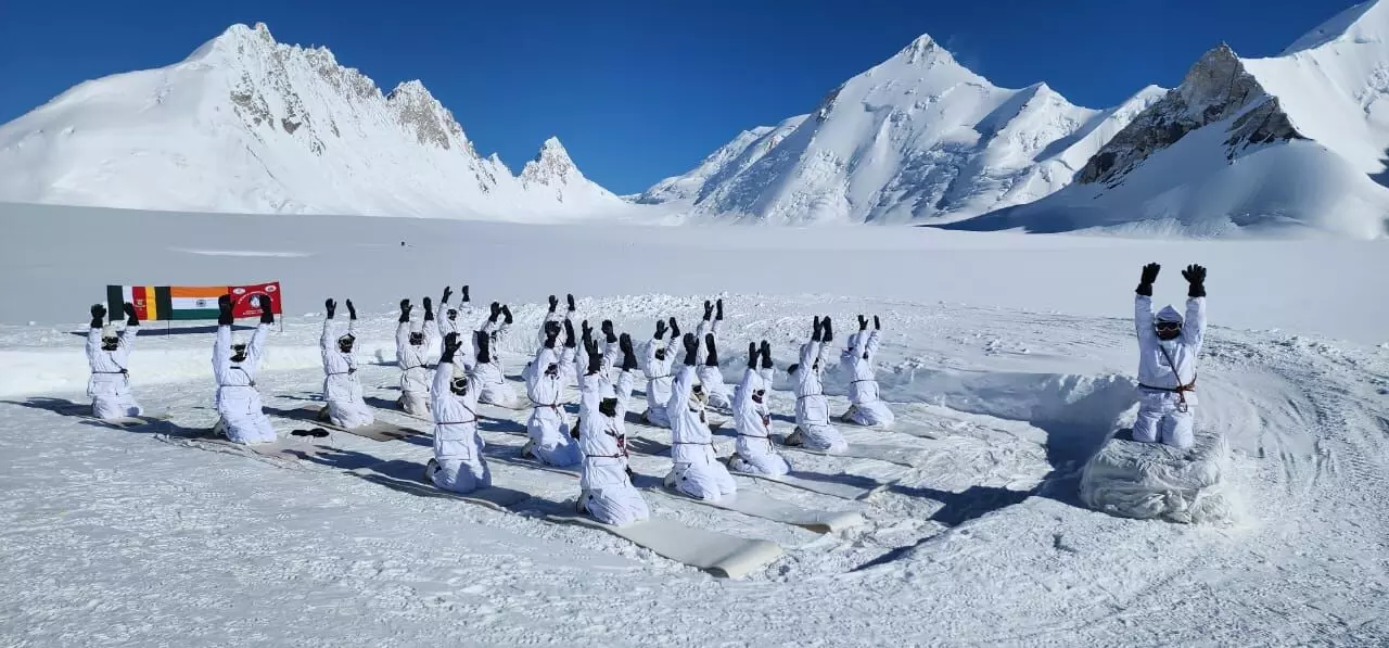 Indian Army Celebrates 10th International Day of Yoga Across the Nation and Beyond Indian Army Celebrates 10th International Day of Yoga Across the Nation and Beyond