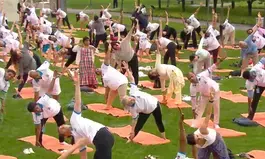 Yoga symbolises UNs strivings for world unity