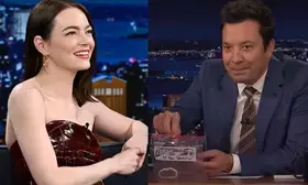 Jimmy Fallon treasures bracelet made for him and given as a gift by Emma Stone