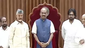 Ayyanna Patrudu unanimously elected Speaker of Andhra Pradesh Assembly Ayyanna Patrudu unanimously elected Speaker of Andhra Pradesh Assembly