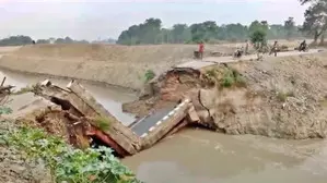 Bridge over Gandak canal collapses in Bihars Siwan