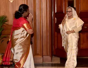 Bangladesh PM Hasina calls on President Murmu before wrapping up  India visit