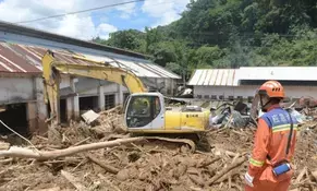1 killed, 7 missing after landslide in China (Lead)