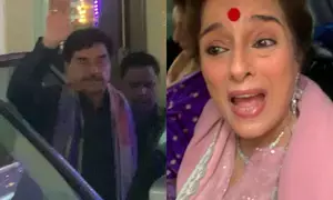 Shatrughan and Poonam Sinha leave for Sonakshi-Zaheer wedding; say thank you to paps
