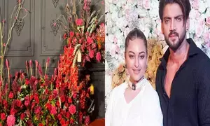 Shatrughan blesses Sonakshi-Zaheer; reception venue dolled up in red for all-night party