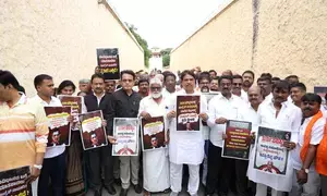 Ktaka BJP stages protest, demands apology from Rahul for Emergency invoked by late Indira Gandhi